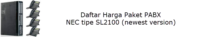 paket pabx nec bandung harga murah