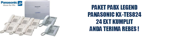 paket pabx panasonic bandung terima beres 24 ext harga murah