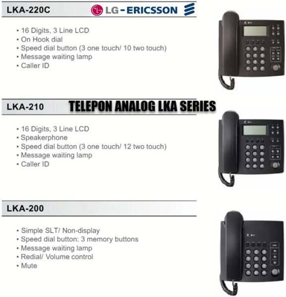 telepon analog ericsson lg termurah di bandung