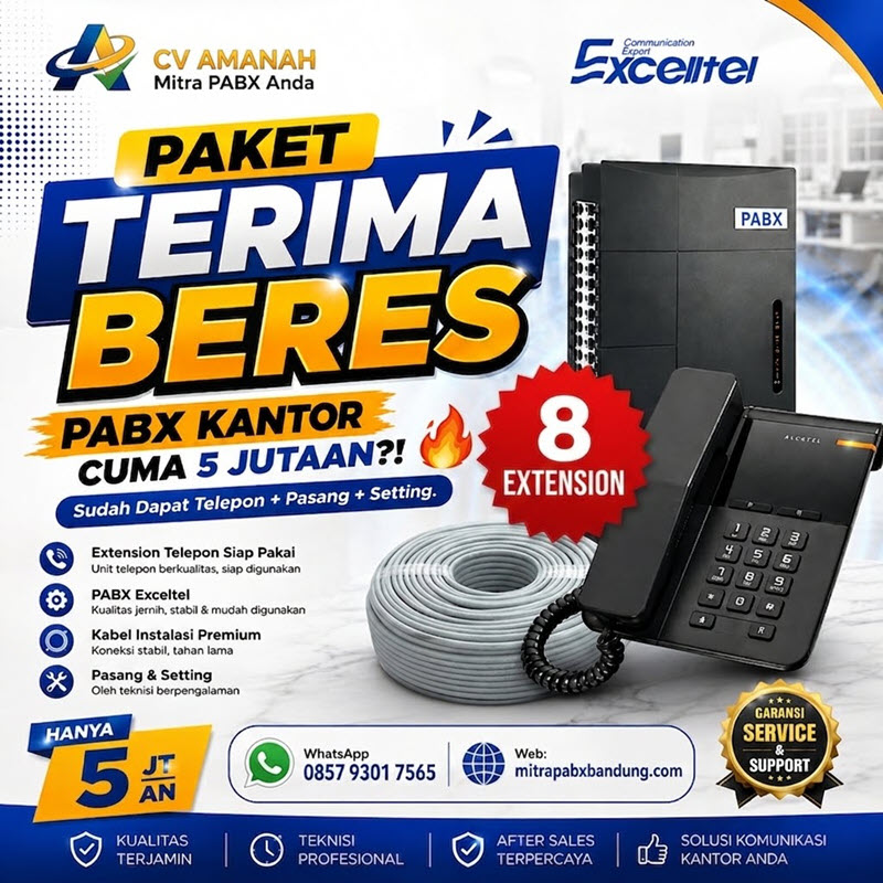 paket pabx bandung 8 ext murah tapi wah